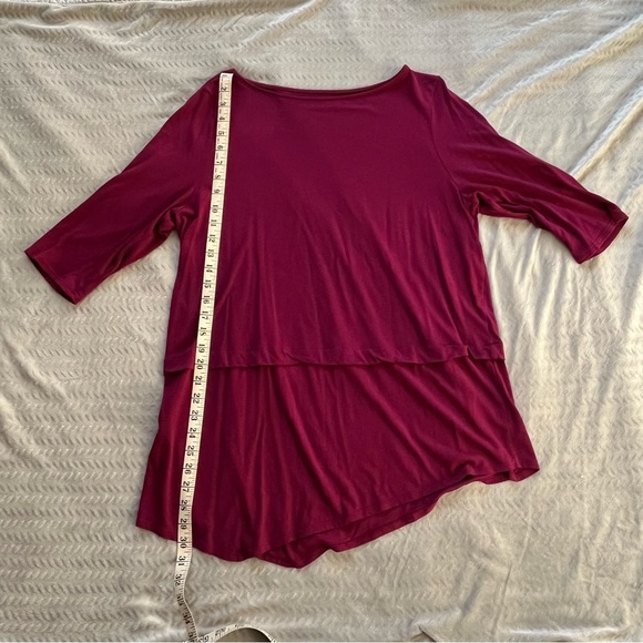 Pure Jill Boat Neck Top Purple Violet Size Large - Picture 5 of 6